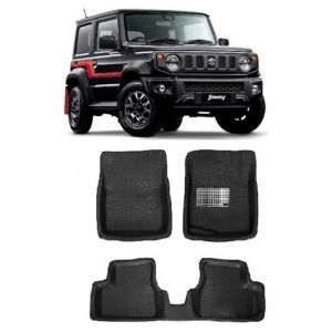 4.5D Car Floor Foot Tray Mats for Jimny  - Black